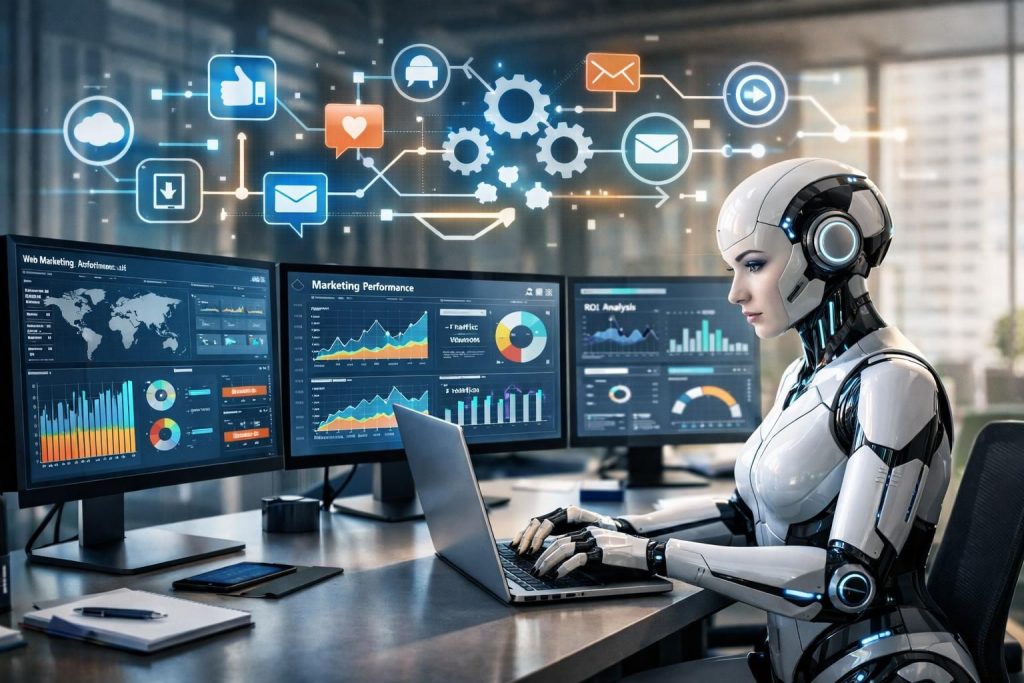 erfahren sie, wie ki-agenten die automatisierung im webmarketing revolutionieren und prozesse effizienter gestalten.