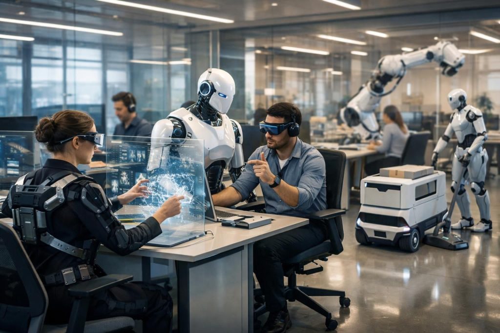 entdecken sie, wie künstliche intelligenz die arbeitswelt transformiert – von der unterstützung menschlicher fähigkeiten bis hin zur vollständigen automatisierung von aufgaben.